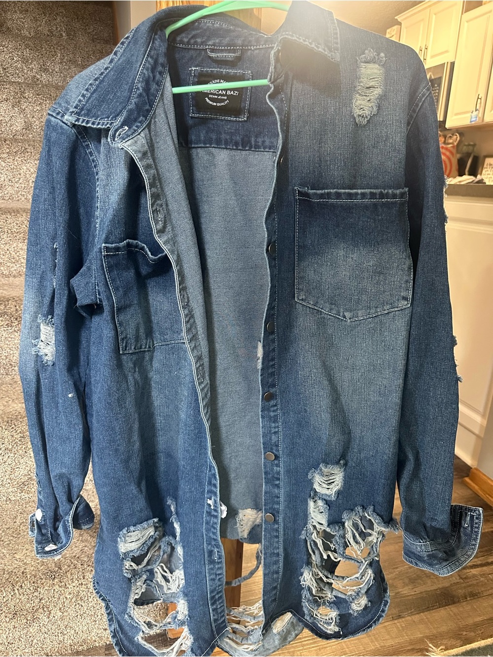 Distressed Blue Denim Jacket